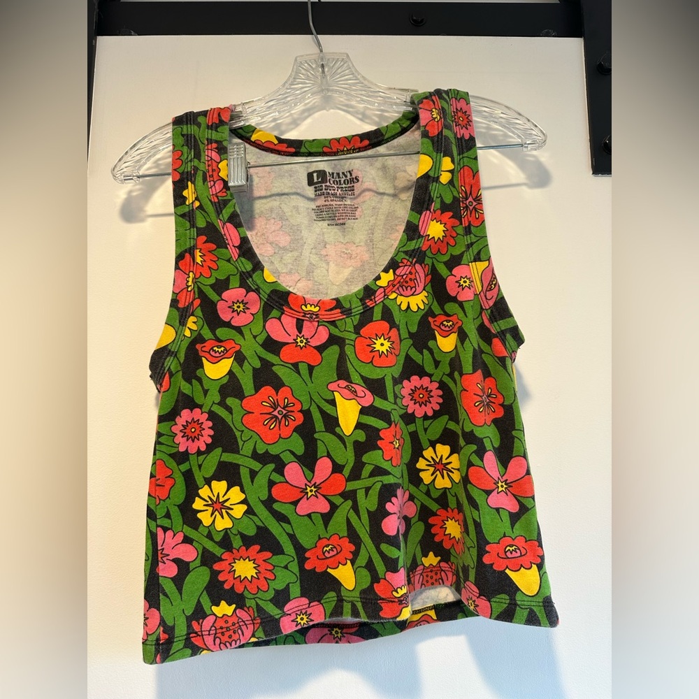 Floral Print Crop Tank
